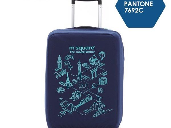 Túi vải bọc vali Msquare M0584 20′ 24′ 28′ xanh navy