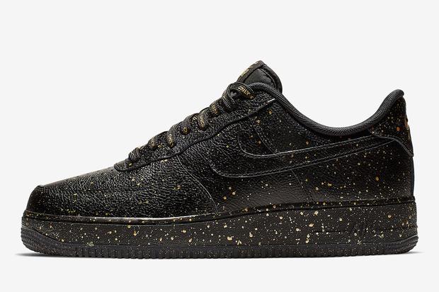 Nike Air Force 1 “Only Once” Bedazzles With Gold Speckles