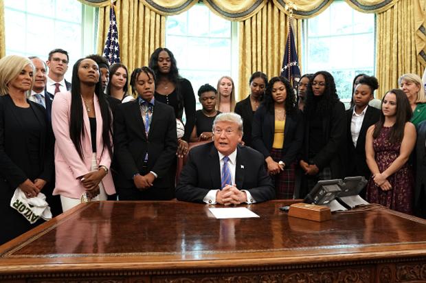 President Trump Serves Up Fast Food For Baylor Women’s Basketball Team