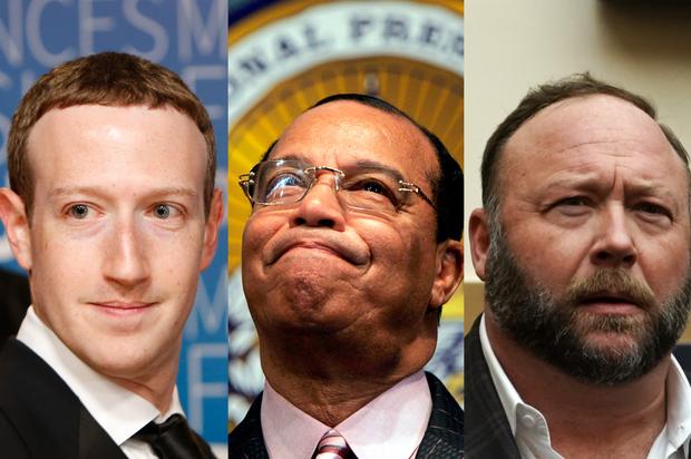 Facebook Bans Louis Farrakhan, “InfoWars” Alex Jones For Being “Dangerous”