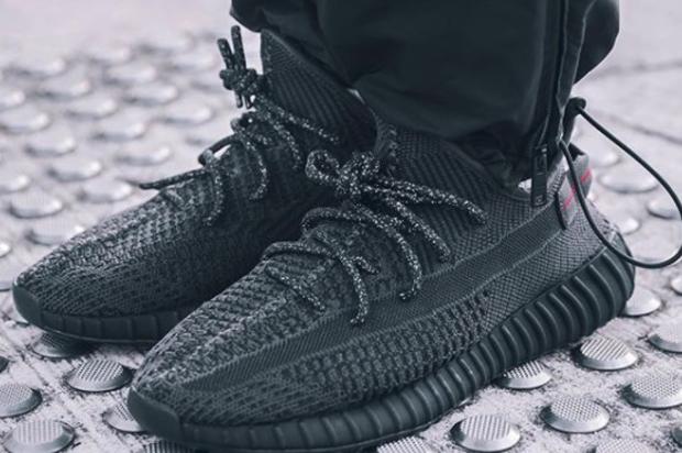 Adidas Yeezy Boost 350 V2 “Black” Releasing In June: On-Foot Photos