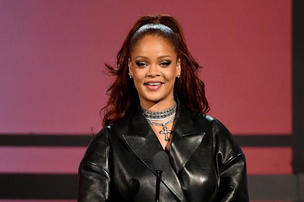 Rihanna Shows Cleavage In Sexy Leather Outfit For A$AP Rocky Date