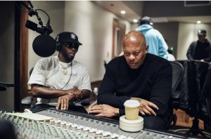 [PHOTOS] Sean ‘Diddy’ Combs Links with Dr. Dre For a “Dream” Studio Session