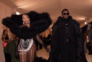 Diddy Hits 2023 Met Gala in Custom Sean John Suit Evoking the Spirit of Karl Lagerfeld