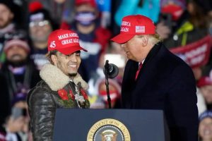 Trump Salutes Lil Pump at FL Rally: ‘Day 1 Supporter’