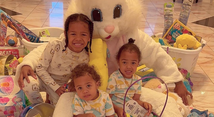 Nick Cannon Wears Bunny Costume to Hop Around and Visit His Kids on Easter