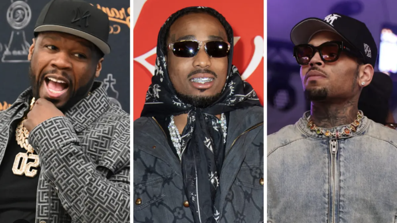 50 Cent Urges Quavo To Fire Back After Chris Brown’s “Weakest Link” Diss